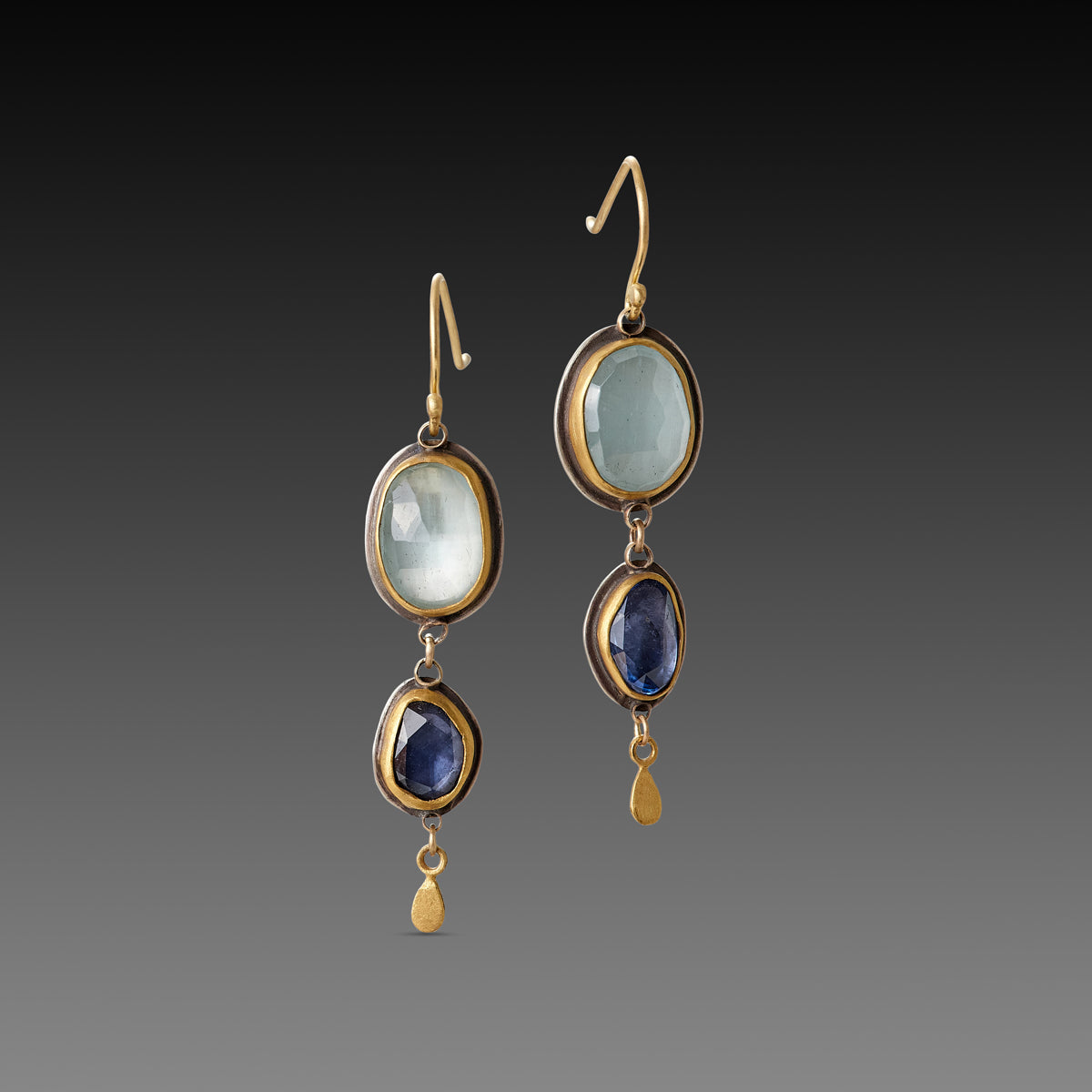 Georgian Jewelry | The Three Graces | Antique French Aquamarine Gold